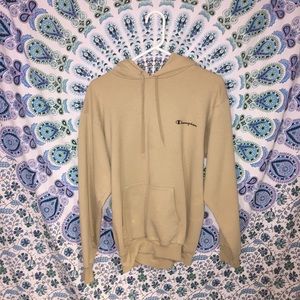 Beige Champion Hoodie